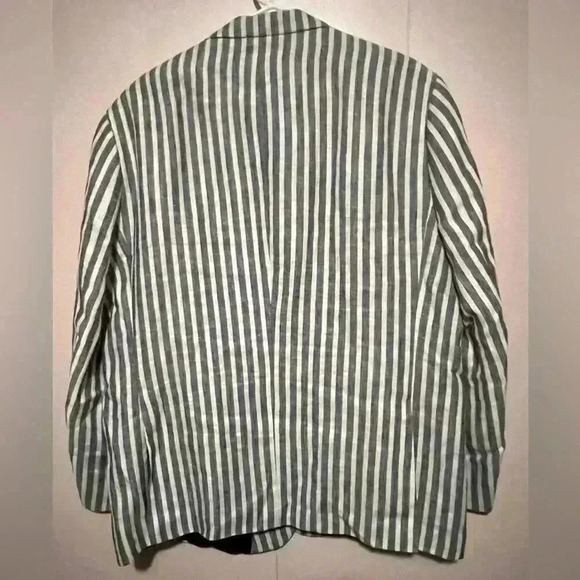 Tommy Hilfiger Single Breasted Lined Suit Coat Blue/Wht Sz XL - Picture 5 of 5